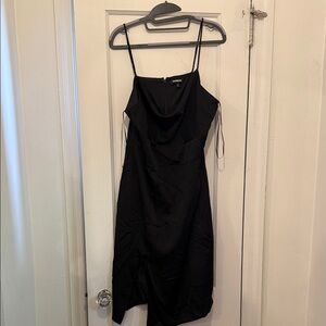 Express Asymmetrical Black Dress